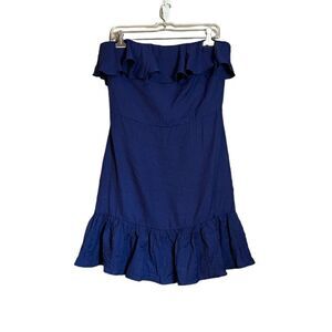 NWT! Line & Dot navy strapless dress. Size large